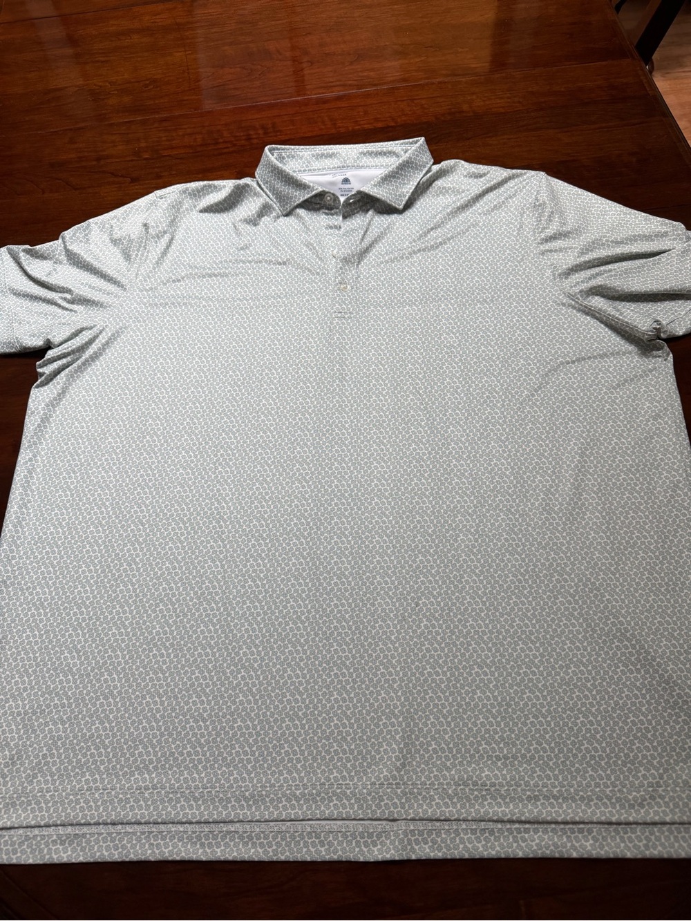 Johnnie-o Men's green clover Patterned Polo Shirt size xxl